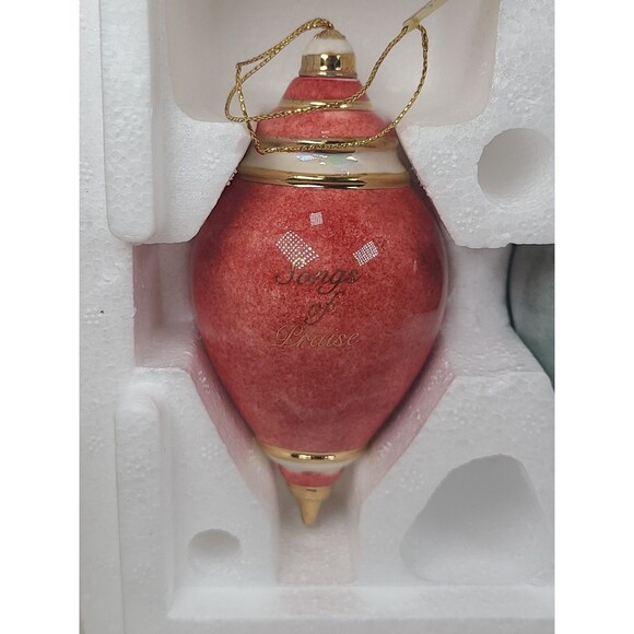 3 Vintage MJ Hummel Angels Porcelain Christmas Ornaments Bradford Editions W/COA - Picture 7 of 8